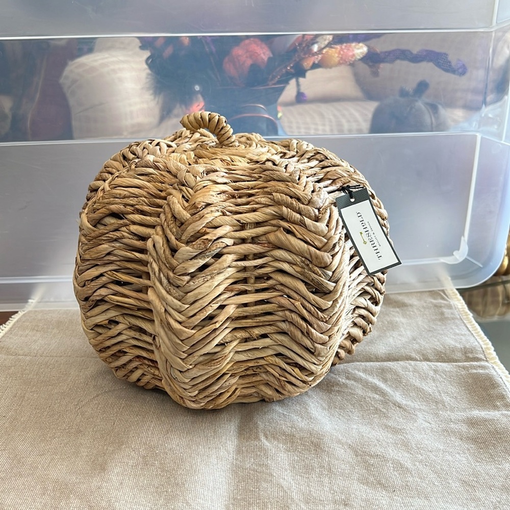 Target Threshold handcrafted pumpkin for decor